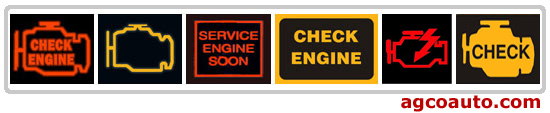 MIL or malfunction indicator lamp Various malfunction indicator lamps